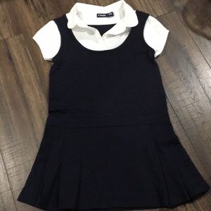 NWOT Chaps girls school uniform dress / cotton